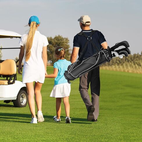 حقيبة حامل Gymax Golf Golf ، حقيبة غولف مقسمة من 4 طرق مع 4 جيوب سحاب ، حقيبة باردة ، غطاء محرك واقفًا على كتف مطلي ، حقيبة نوادي خفيفة الوزن محفورة للرجال/النساء in Kuwait