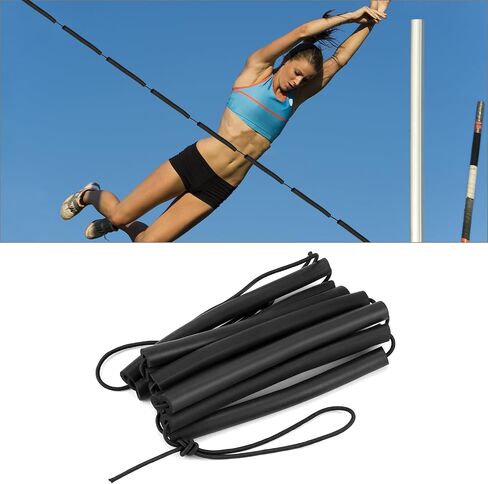 Qwork High Jump Training Equipment ، 2 Pack 9.9 Ft Bungee Consbar ، Bar Gymnastics Pare ، لممارسة الوثب العالي ، حانات الجمباز في مجال المسار والميدان in Saudi Arabia