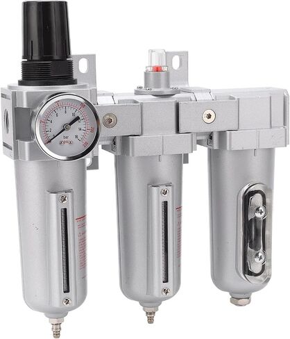 3 Stage Air Drying System Heavy Duty Aluminum Alloy Industrial Compressed Air Particulate Filter Dryer with Metal Bowl (3/4in NPT Automatic Drain) in Saudi Arabia