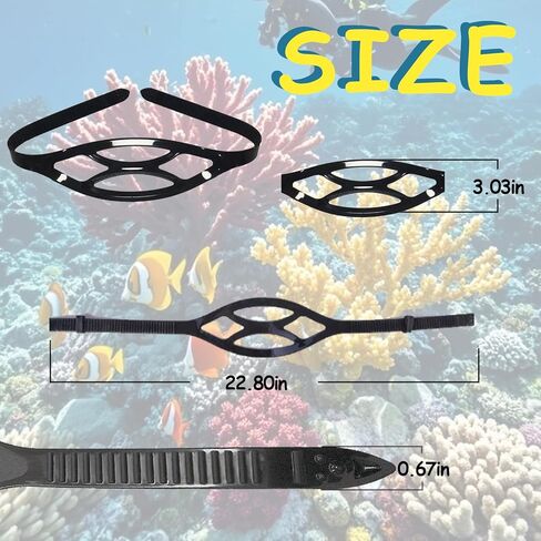 3PCS Replacement Universal Dive Scuba Mask Strap for Diving Swimming Snorkeling Scuba Diving Silicone Mask Strap in Kuwait