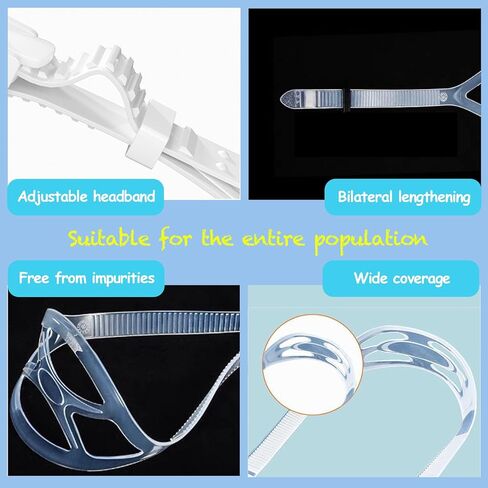 3PCS Replacement Universal Dive Scuba Mask Strap for Diving Swimming Snorkeling Scuba Diving Silicone Mask Strap in Kuwait