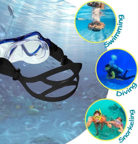 3PCS Replacement Universal Dive Scuba Mask Strap for Diving Swimming Snorkeling Scuba Diving Silicone Mask Strap in Kuwait