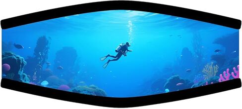 Neoprene Diving Mask Slap Strap Cover, Scuba Goggle Strap Cover for Dive and Snorkel Mask Water Sports in Kuwait