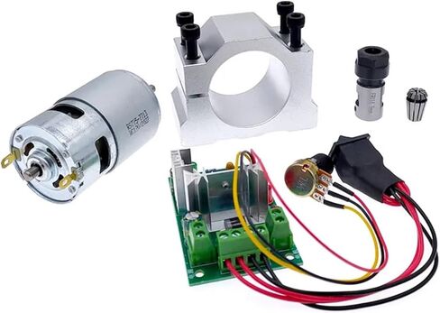 1 بدلة DC Motor RS775 محرك المغزل 12V/24V 15000R PWM Controller ER11 5MM/Spring 3.175mm Bracket 45mm 775 (مجموعة من 4 24V) in Kuwait