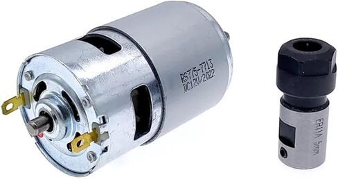 1 بدلة DC Motor RS775 محرك المغزل 12V/24V 15000R PWM Controller ER11 5MM/Spring 3.175mm Bracket 45mm 775 (مجموعة من 4 24V) in Kuwait