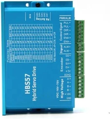 KIT NEMA23 حلقة مغلقة خطوة Servo Motor + HBS57 DRIVER KIT 2.2N.M مع تشفير 1000 خطوط 57EBP98ALC-TFA + HBS57 in Kuwait