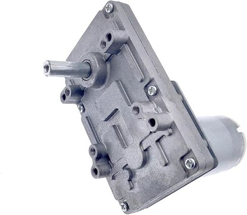 20-157RPM Worm Gear Motor 12V مخفض DC عزم الدوران العزم الكهربائي الحركية المعدنية القفل العكسي للذات لمعدات الأتمتة (12 فولت 120 دورة في الدقيقة) in Kuwait
