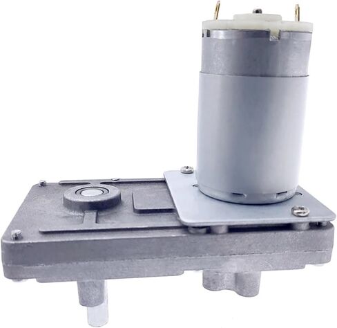 20-157RPM Worm Gear Motor 12V مخفض DC عزم الدوران العزم الكهربائي الحركية المعدنية القفل العكسي للذات لمعدات الأتمتة (12 فولت 120 دورة في الدقيقة) in Kuwait