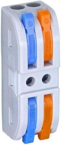 25 Pcs Wire Connectors Lever Wire Connector Compact Splicing Connector Push-in Conductor Terminal Block (1 in 1 Out) in Saudi Arabia