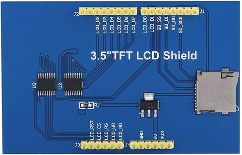 وحدة شاشة LCD 3.5 بوصة 480 × 320 دقة الدعم HD لـ & Mega 2560 لوحة DIY ، اللمس/لا تعمل باللمس (مع لوحة اللمس) in Saudi Arabia