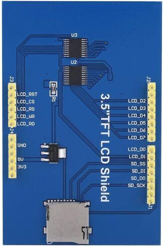 وحدة شاشة LCD 3.5 بوصة 480 × 320 دقة الدعم HD لـ & Mega 2560 لوحة DIY ، اللمس/لا تعمل باللمس (مع لوحة اللمس) in Saudi Arabia