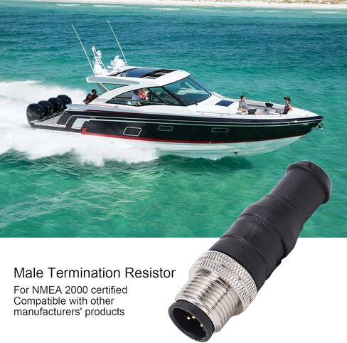 NMEA 2000 M12 5 Pin Male Terminator Resistor Durable for Networks in Saudi Arabia
