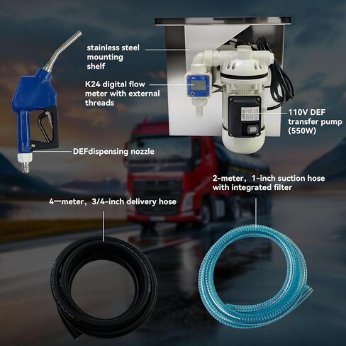 مضخة نقل DEF DC12V لسائل عادم الديزل (DEF) طبل متوافق مع الحجاب الحجابية الحجاب الحاجز الذاتي مضخة المياه الكهربائية in Kuwait
