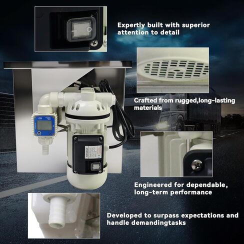 مضخة نقل DEF DC12V لسائل عادم الديزل (DEF) طبل متوافق مع الحجاب الحجابية الحجاب الحاجز الذاتي مضخة المياه الكهربائية in Kuwait