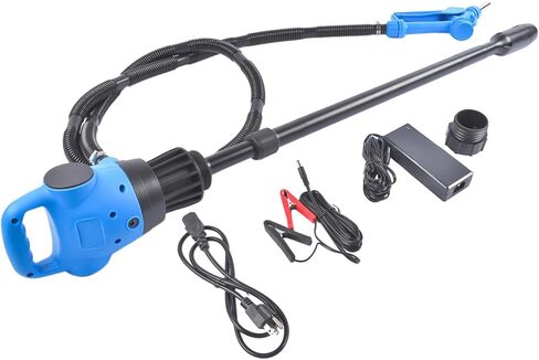 مضخة طبل كهربائية 120V AC/12V DC - مضخة نقل 55 جالون مع محول بونج بحجم 2 بوصة ، معدل تدفق 5 GPM لـ DEF ، الديزل ، الماء ، التجمد والمزيد in Saudi Arabia