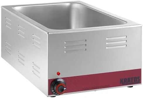 Kratos Commercial Electric Countertop Food Warmer/Cooker, 120V, 1500 Watts | Stainless Steel Portable Steam Table, Fits a 12" x 20" Food Pan (28W-169) in Saudi Arabia
