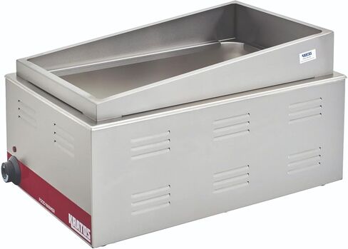 Kratos Commercial Electric Countertop Food Warmer/Portable Steam Table Food Warmer, 120V, 1200 Watts, Stainless Steel, Fits 12" x 20" Food Pan (28W-168) in Kuwait
