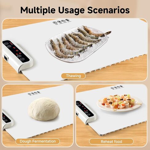 Food Warming Mat- Foldable Warming Mat for Food with Adjustable Temperature Control Time Moders Locking Function Electric Warming Tray for Parties,Home,Travel,Buffet Dark Blue in Saudi Arabia