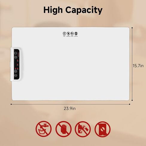 Food Warming Mat- Foldable Warming Mat for Food with Adjustable Temperature Control Time Moders Locking Function Electric Warming Tray for Parties,Home,Travel,Buffet Dark Blue in Saudi Arabia
