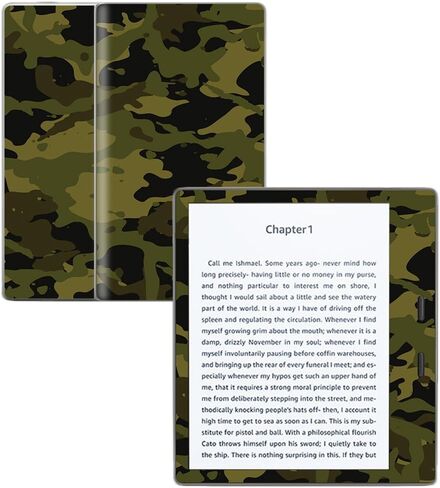 MightySkins Skin Compatible with Amazon Kindle Oasis 7" (9th Gen) - HTC Fall | Protective, Durable, and Unique Vinyl Decal wrap Cover | Easy to Apply, Remove, and Change Styles | Made in The USA in Saudi Arabia