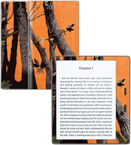 MightySkins Skin Compatible with Amazon Kindle Oasis 7" (9th Gen) - HTC Fall | Protective, Durable, and Unique Vinyl Decal wrap Cover | Easy to Apply, Remove, and Change Styles | Made in The USA in Saudi Arabia