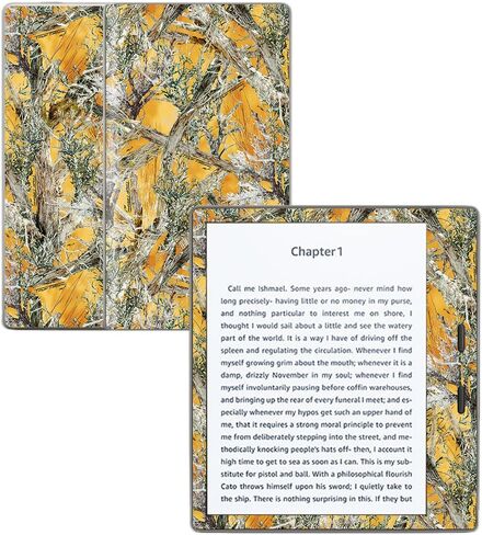 MightySkins Skin Compatible with Amazon Kindle Oasis 7" (9th Gen) - HTC Fall | Protective, Durable, and Unique Vinyl Decal wrap Cover | Easy to Apply, Remove, and Change Styles | Made in The USA in Saudi Arabia
