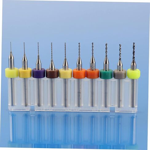 nuobesty 10pcs بتات الحفر كربيد مجموعة أجزاء الحفر الصغيرة للحفر لثنائي الفينيل متعدد الكلور CNC عالية الصلابة تطبيق واسعة in Saudi Arabia