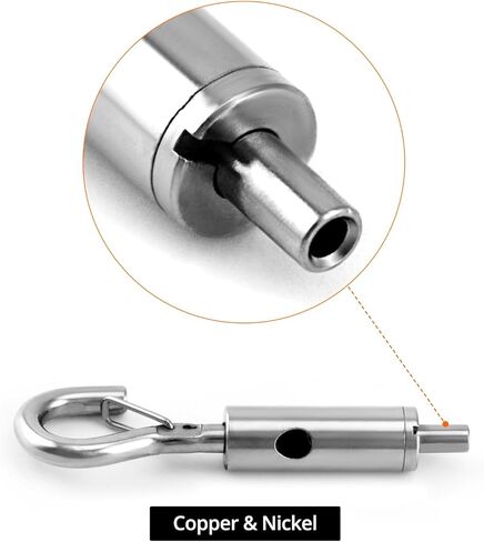 Qwork Steel Wire Rope Hanger ، 80 Pack Plactable Hook & Eye Turnbuckle Tension for 1/16-3/32 in Kuwait