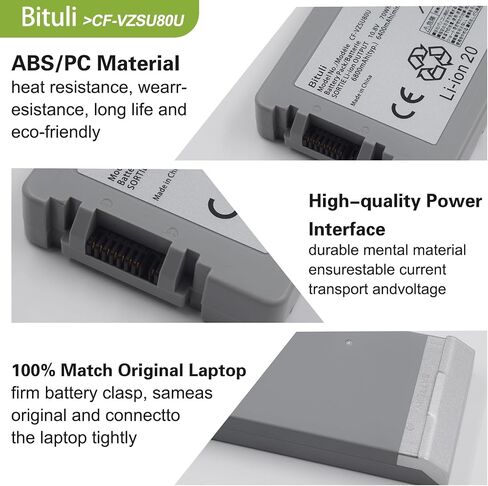 CF-VZSU0QW CF-20 استبدل البطارية لـ Panasonic Toughbook Toughpad FZ-A2 MK1 Tablet PC XP 11.4V 2600MAH 30WH in Saudi Arabia