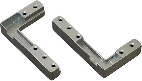 2/4Pcs Cabinet Door Hinge Aluminum Frame Door Pivots Corner Code Corner Brackets Concealed Shafts Hinges Easy to Use Adjustable Aluminum Frame Hinge in Saudi Arabia