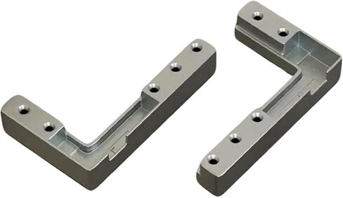2/4Pcs Cabinet Door Hinge Aluminum Frame Door Pivots Corner Code Corner Brackets Concealed Shafts Hinges Easy to Use Adjustable Aluminum Frame Hinge in Saudi Arabia