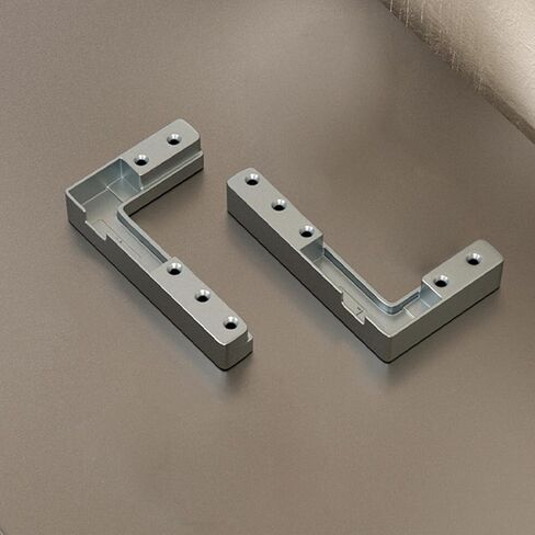 2/4Pcs Cabinet Door Hinge Aluminum Frame Door Pivots Corner Code Corner Brackets Concealed Shafts Hinges Easy to Use Adjustable Aluminum Frame Hinge in Saudi Arabia