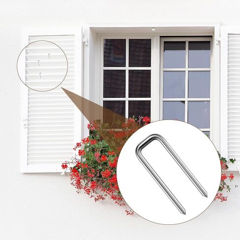 مجموعة إصلاح مصراع المزرعة ، 40 قطعة استبدال Lovers Staples Staples Staples Staples Superware Hardware Kit Window Blind Tilt Rod Plantation لإصلاح مصاريع الأعمى (0.8 × 0.11) in Saudi Arabia