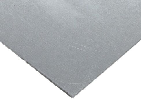 A653 Carbon Steel Sheet, Zinc Galvanized Finish, Hot Rolled, ASTM A653, 0.03" Thickness, 22 Gauge, 24" Width, 36" Length, OnlineMetals in Kuwait