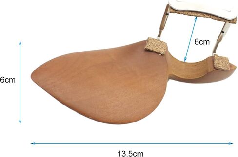 Violin Chin Rest, Violin Shoulder Rest, Ear Shape Wooden, with Screws, Replacement for 3/4 and 4/4 Violins, 13.5 X 6 X 6 CM in Saudi Arabia