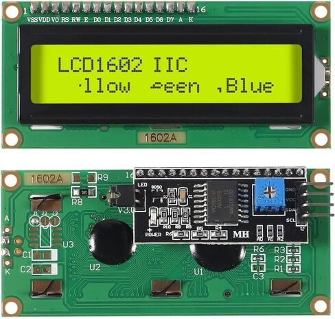 4pcs LCD1602 1602 وحدة LCD/شاشة Green 16x2 شاشة LCD مع وحدة محول الواجهة التسلسلية IIC I2C لـ Arduino in Saudi Arabia