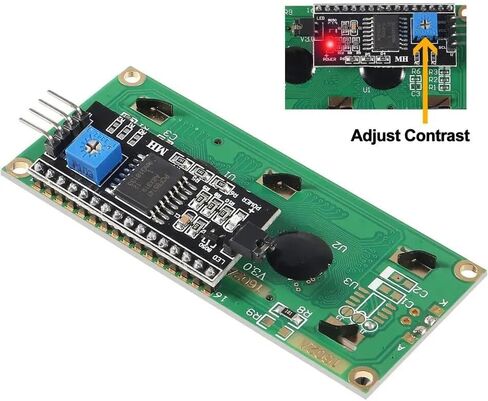 4pcs LCD1602 1602 وحدة LCD/شاشة Green 16x2 شاشة LCD مع وحدة محول الواجهة التسلسلية IIC I2C لـ Arduino in Saudi Arabia