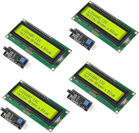 4pcs LCD1602 1602 وحدة LCD/شاشة Green 16x2 شاشة LCD مع وحدة محول الواجهة التسلسلية IIC I2C لـ Arduino in Saudi Arabia