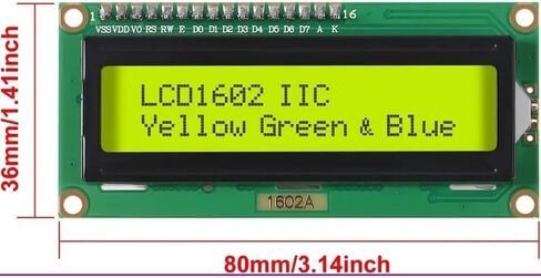 4pcs LCD1602 1602 وحدة LCD/شاشة Green 16x2 شاشة LCD مع وحدة محول الواجهة التسلسلية IIC I2C لـ Arduino in Saudi Arabia