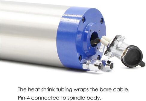1.5kw ER16 Metal Water-Cooled Spindle Motor 400Hz Pole Number = 2(380v) in Kuwait