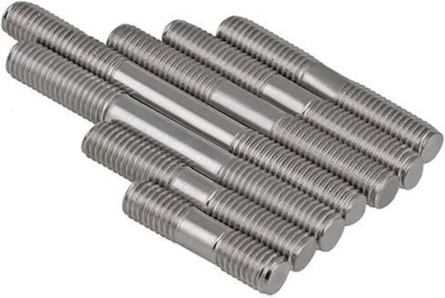 M5 x 0.8 مزدوج القضيب الملولد 20mm - 250mm | 304 مسامير مسمار الفولاذ المقاوم للصدأ للاستخدام الصناعي و DIY (M5x45mm 10pcs) in Saudi Arabia