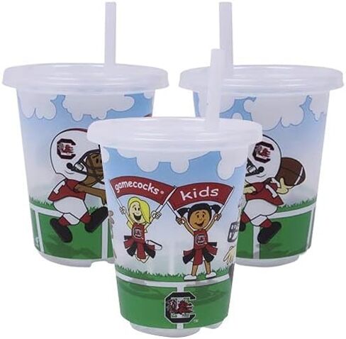 جامعة شمال غرب ساوث كارولينا Gamecocks - 10 أوقية SIP N GO CUST CUP - مجموعة من 3 أكواب in Saudi Arabia