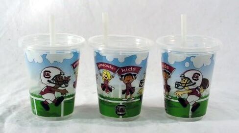 جامعة شمال غرب ساوث كارولينا Gamecocks - 10 أوقية SIP N GO CUST CUP - مجموعة من 3 أكواب in Saudi Arabia