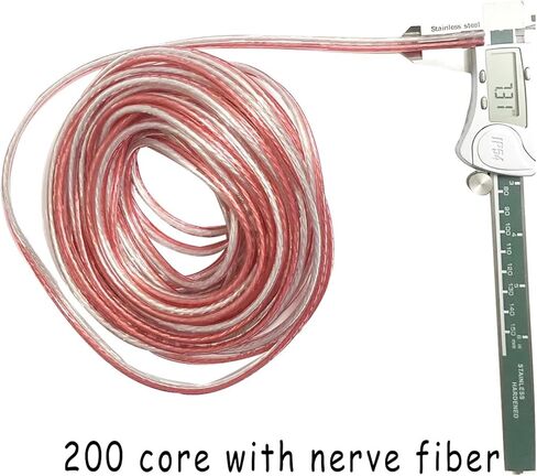 CAARLA UL (PVC) Wire and Cable UV z01 Transparent Plastic 100-600core PVC Electrical Wire Audio Cable Connector Fever Speaker Sable Speaker Wire Pure Copper(with Nerve Fiber,300core) in Saudi Arabia