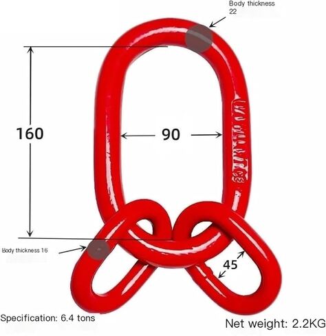 Oblong Master Link Hoist Ring,Chain Sling Ring,for Lifting Rigging(Size:11T) in Saudi Arabia