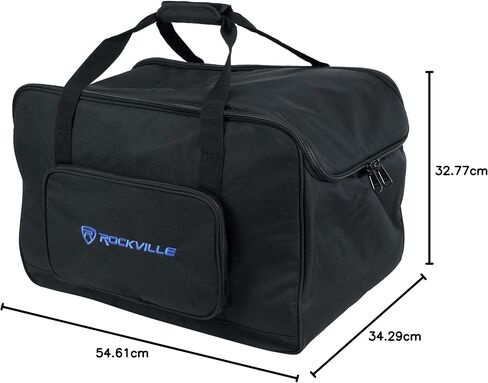 Rockville TB12 v2 Rugged Speaker Bag Carry Case Fits Yamaha DXR12 and QSC K12.2 12" Speakers and other Similar Sized PA Systems in Saudi Arabia