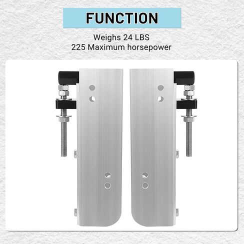 KUAFU 4'' Set Back Jack Plate Manual Power Lift Transom Outboard Boat Motor in Saudi Arabia