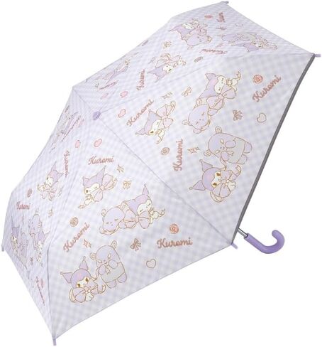 Skater KUROMI Character Rain Jacket for 43"-49" Height and Folding Umbrella 37" Set for Girls 5-7 Years Old Lavender [from Japan] in Saudi Arabia