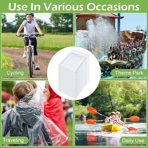 Hercicy 30 PCS Rain Ponchos يمكن التخلص منها في حالات الطوارئ بشكل كبير للأطفال يمكن التخلص منها في حالات الطوارئ الواضحة معطفات المطر السميكة للفتيان الفتيات in Saudi Arabia