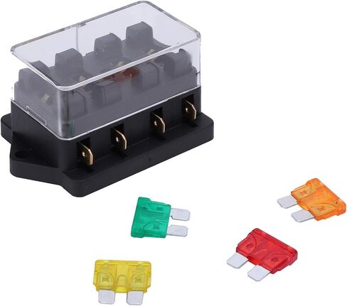 4 Way Blade Holder Box with 4pcs for 12V-24V Auto Car Marine Boat in Saudi Arabia